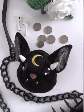 Killstar ✦ Vampir Coin Purse ✦ Bat Plush Faux Fur Goth Spooky Cute Wallet OS